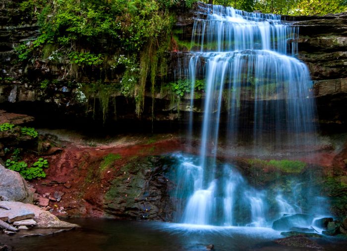 Grindstone Creek (Great) Falls… Waterfalls like a ribbon