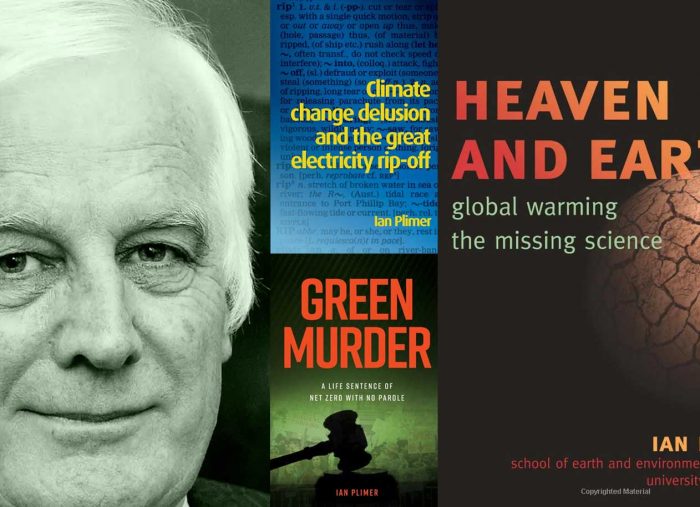 Heaven and Earth. Plimer’s bestseller about climate change